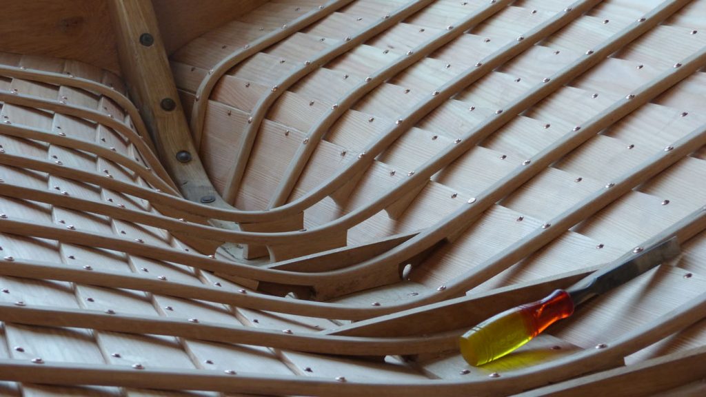 traditional boat building copper rivits