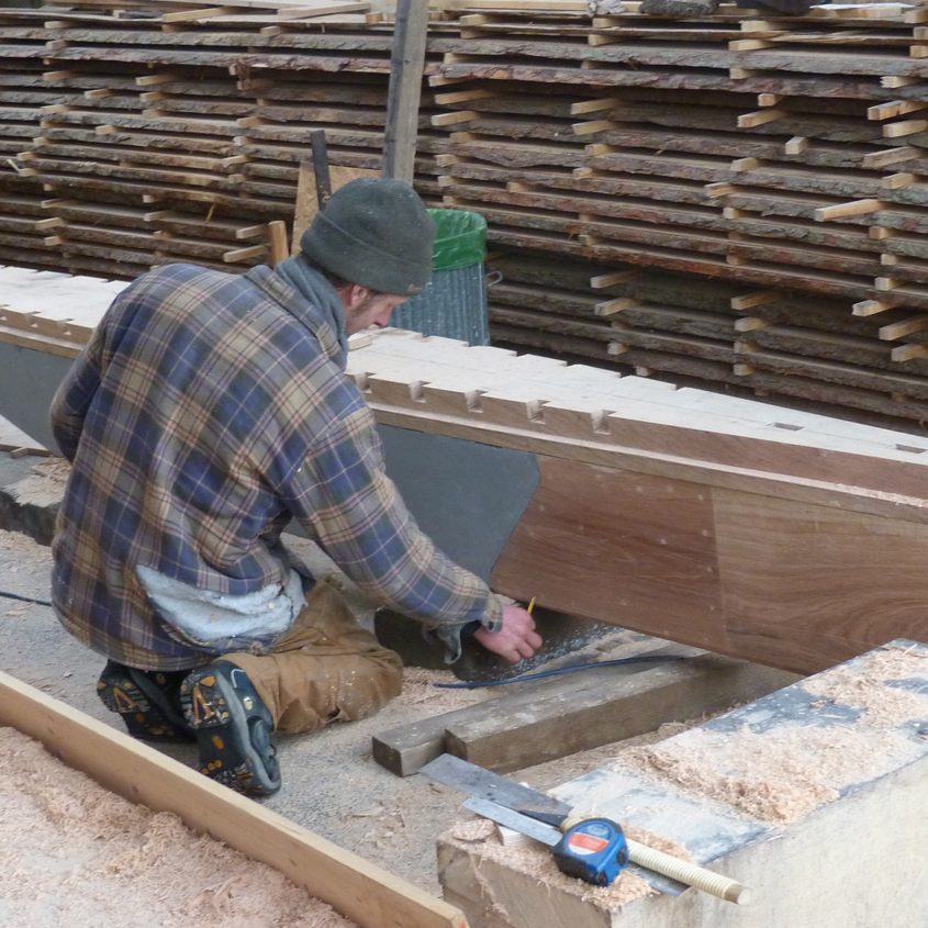 Tim hard at work on Keel